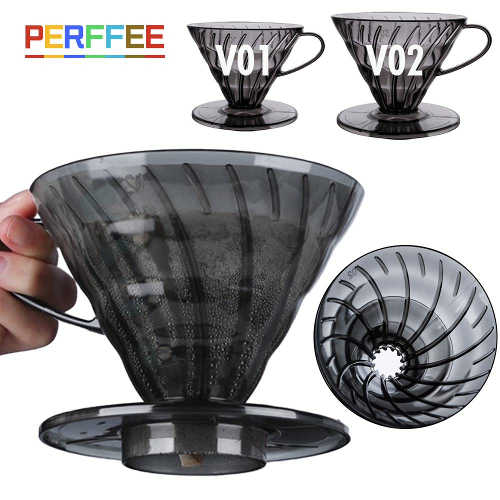 Dosing Funnel Ring - 커피 필터 V형 플라스틱 커피 드리퍼