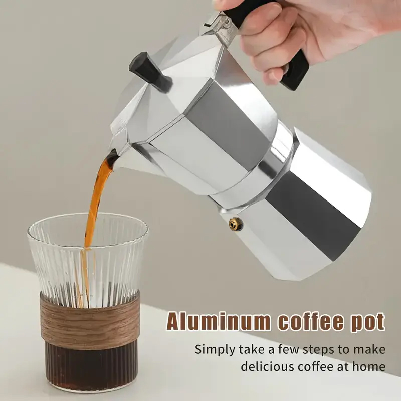 Coffee Equipment Set - 클래식 알루미늄 모카포트 50-300ML 가정용 스토브탑