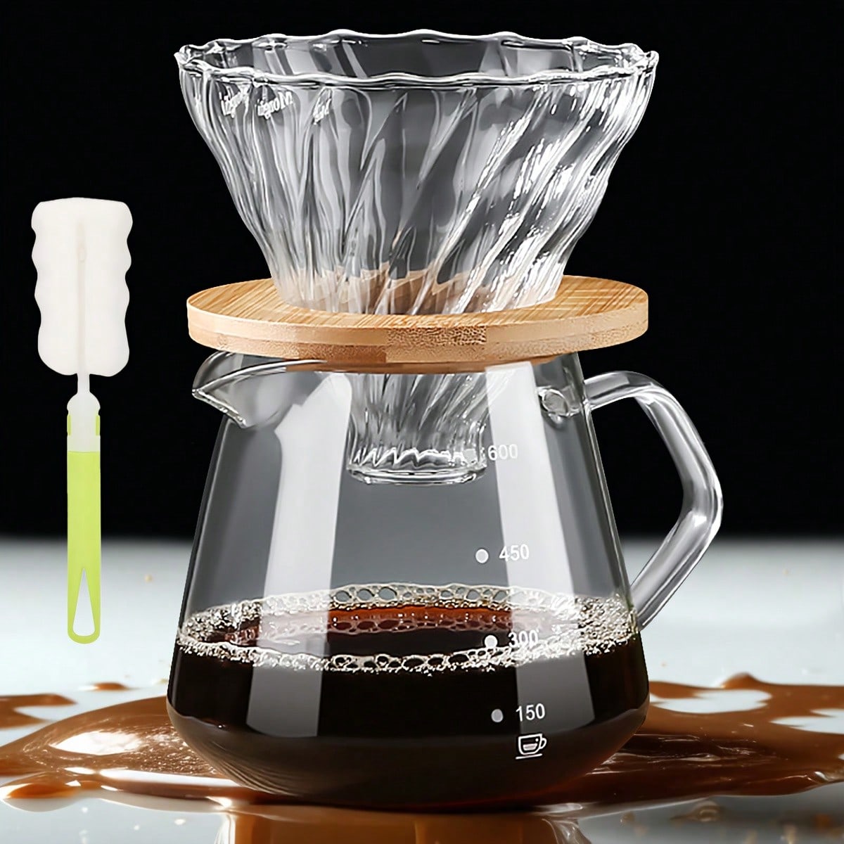 Coffee Equipment Pour Over - 푸어 오버 커피 메이커 세트, 보로실리케이트