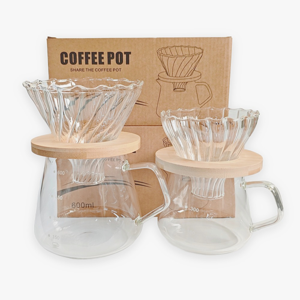 Coffee Equipment Pour Over - Punana 600ml 커피 메이커 세트 위에
