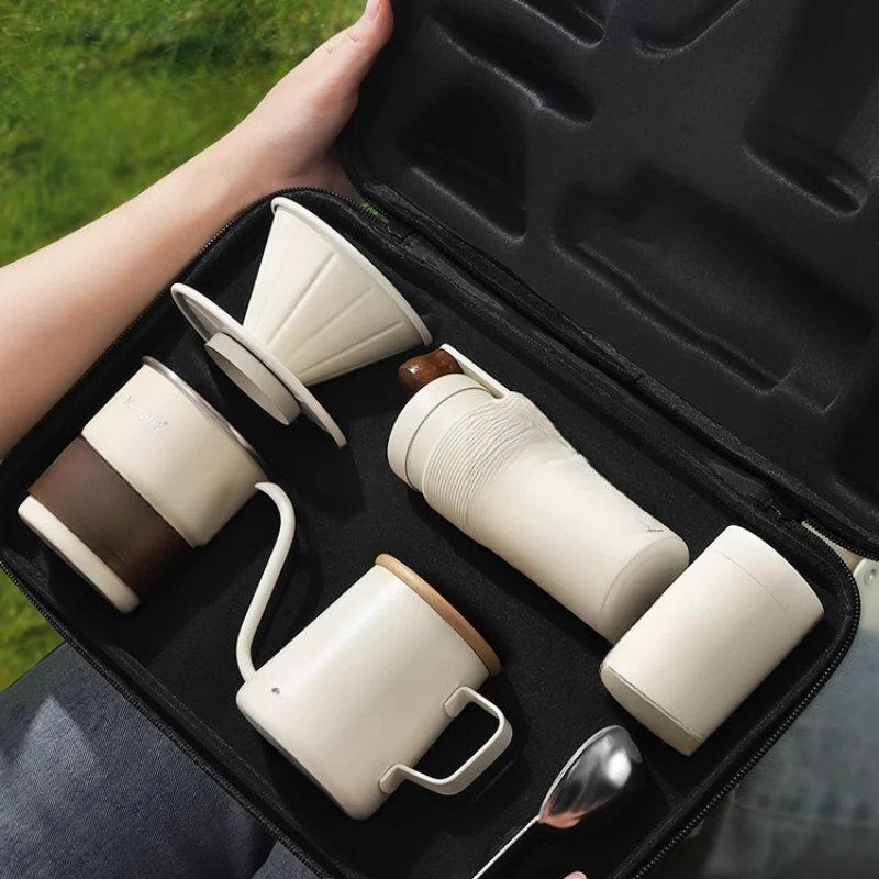 핸드 브루 커피 세트 야외 캠핑 커피 장비 휴대용 여행 - Coffee Equipment Grinder 리뷰 및 가격