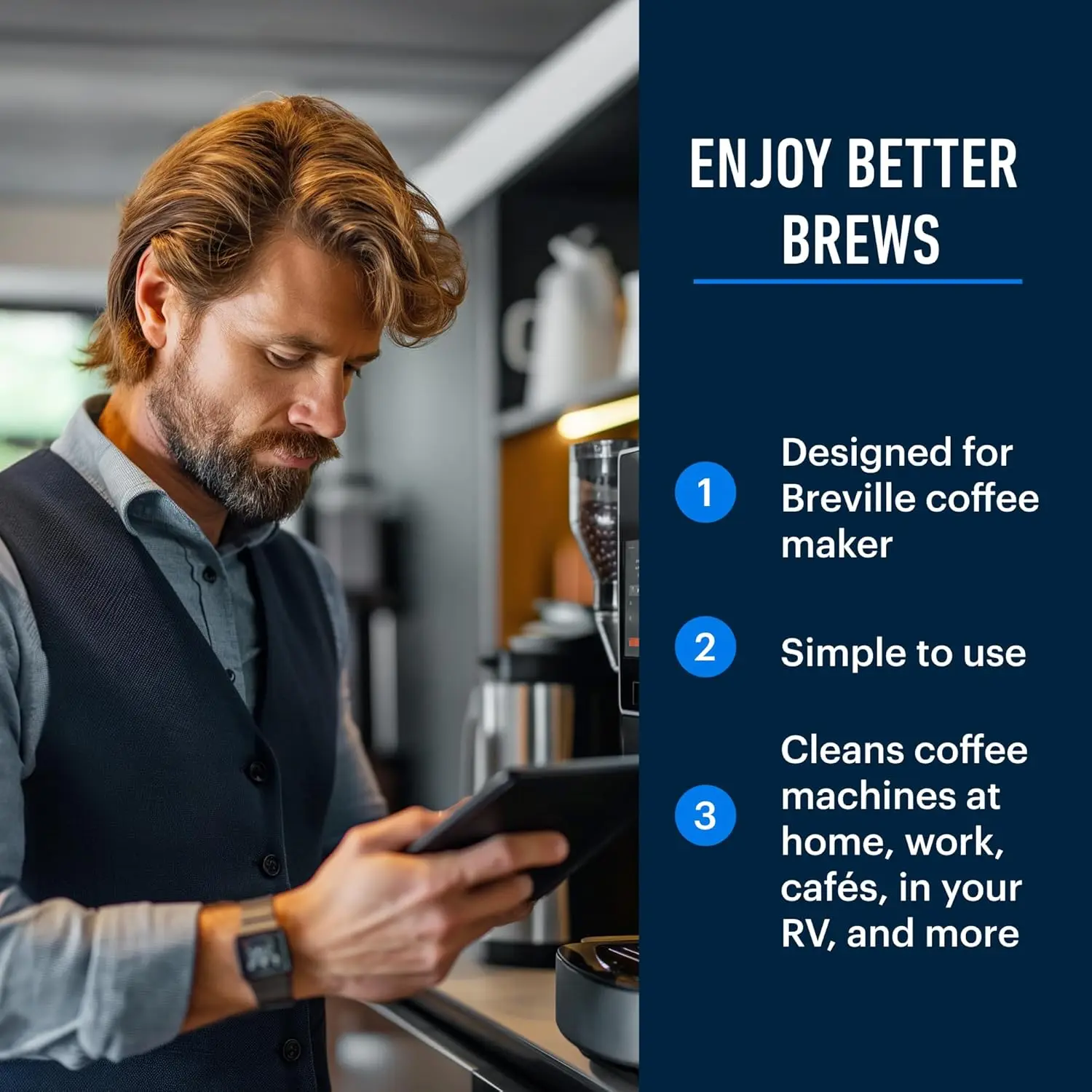 브레빌과 호환되는 에스프레소 머신 청소 정제 50/10 - Breville Espresso Barista Express 리뷰 및 가격