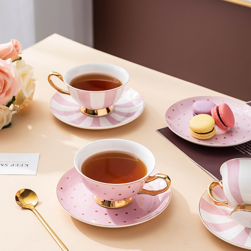 세라믹 핑크 커피 머그잔과 접시가 있는 티컵, 사무실용 - Coffee Equipment Set 리뷰 및 가격