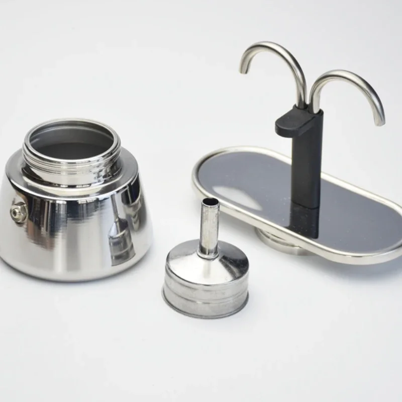 200ML 미니 모카 포트 더블 튜브 304 스테인레스 - Coffee Equipment Set 리뷰 및 가격