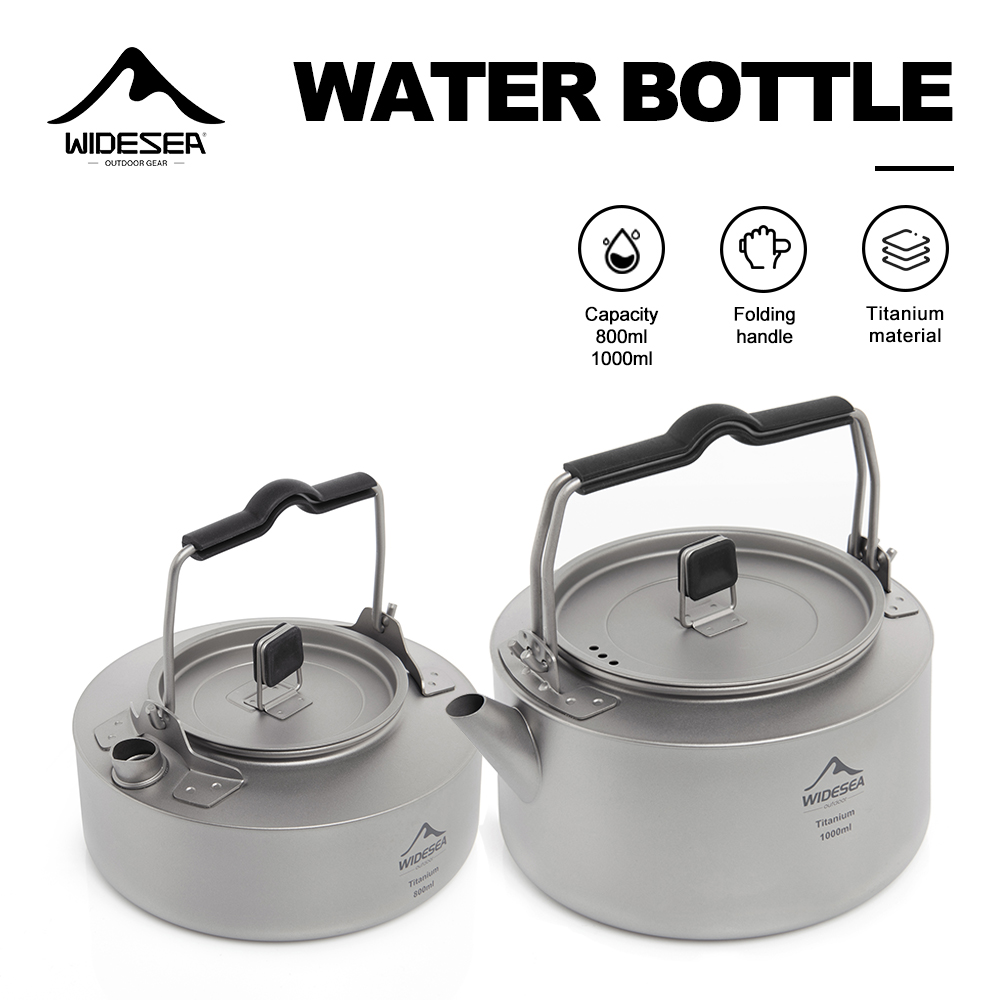 Widesea 캠핑 티타늄 주전자 야외 차 커피 주전자 - Coffee Equipment And Supplies 리뷰 및 가격