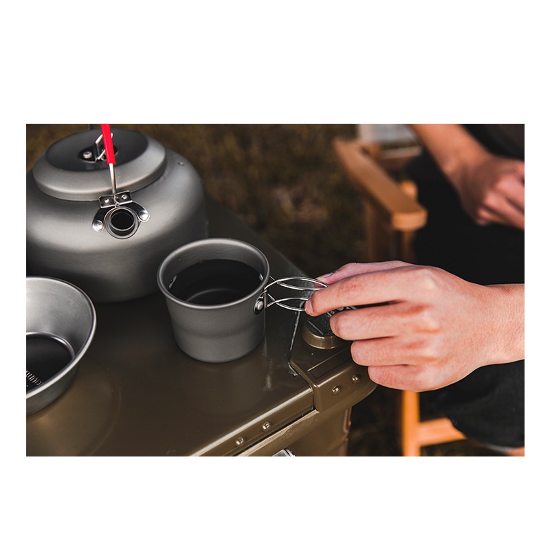 캠핑 머그컵 야외 커피 차 알루미늄 컵 관광 식기 피크 - Coffee Equipment And Supplies 리뷰 및 가격