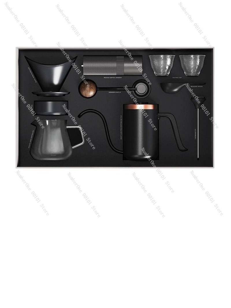 수동 커피 메이커 세트 선물 상자 그라인더 필터 컵 푸 - Coffee Equipment Pour Over 리뷰 및 가격