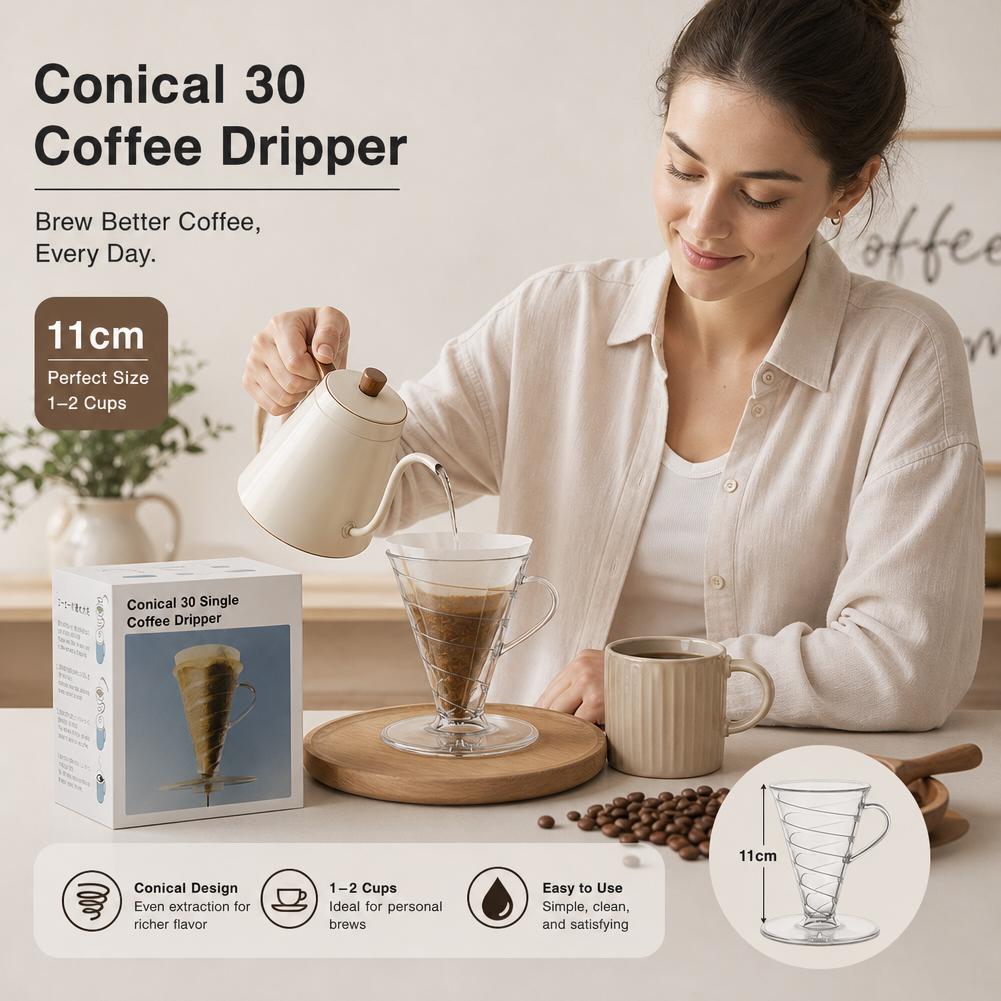 커피 필터 원뿔형 30pcs 커피 드리퍼 핸드 브루 커 - Dosing Funnel Ring 리뷰 및 가격