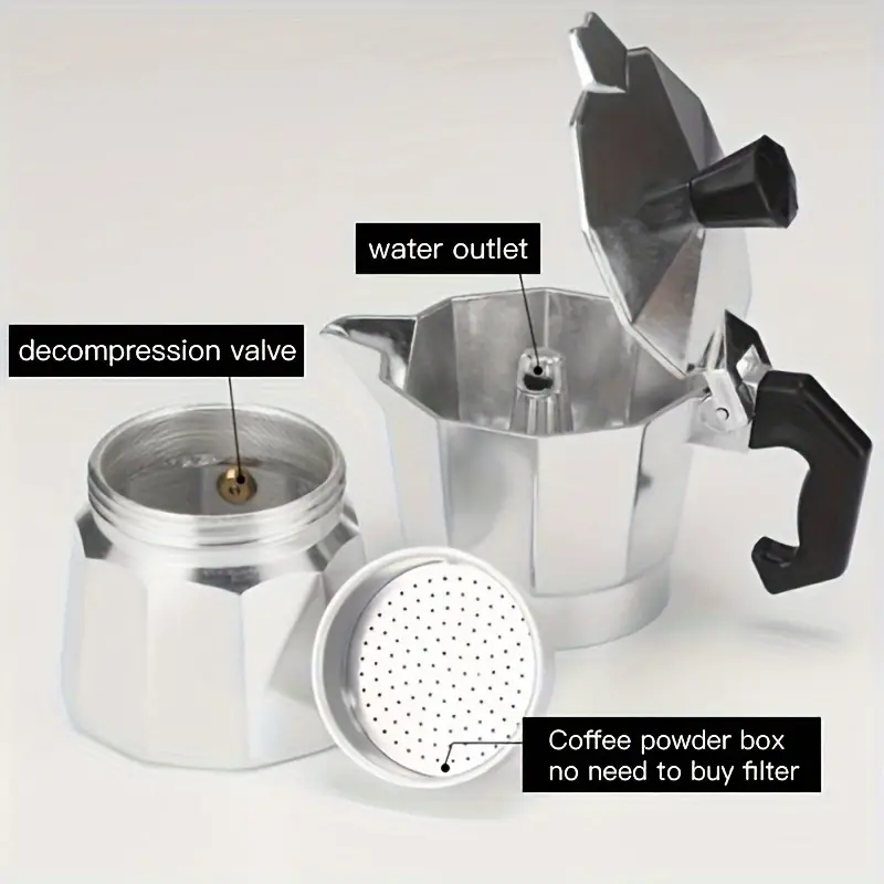 클래식 알루미늄 모카포트 50-300ML 가정용 스토브 - Coffee Equipment Set 리뷰 및 가격