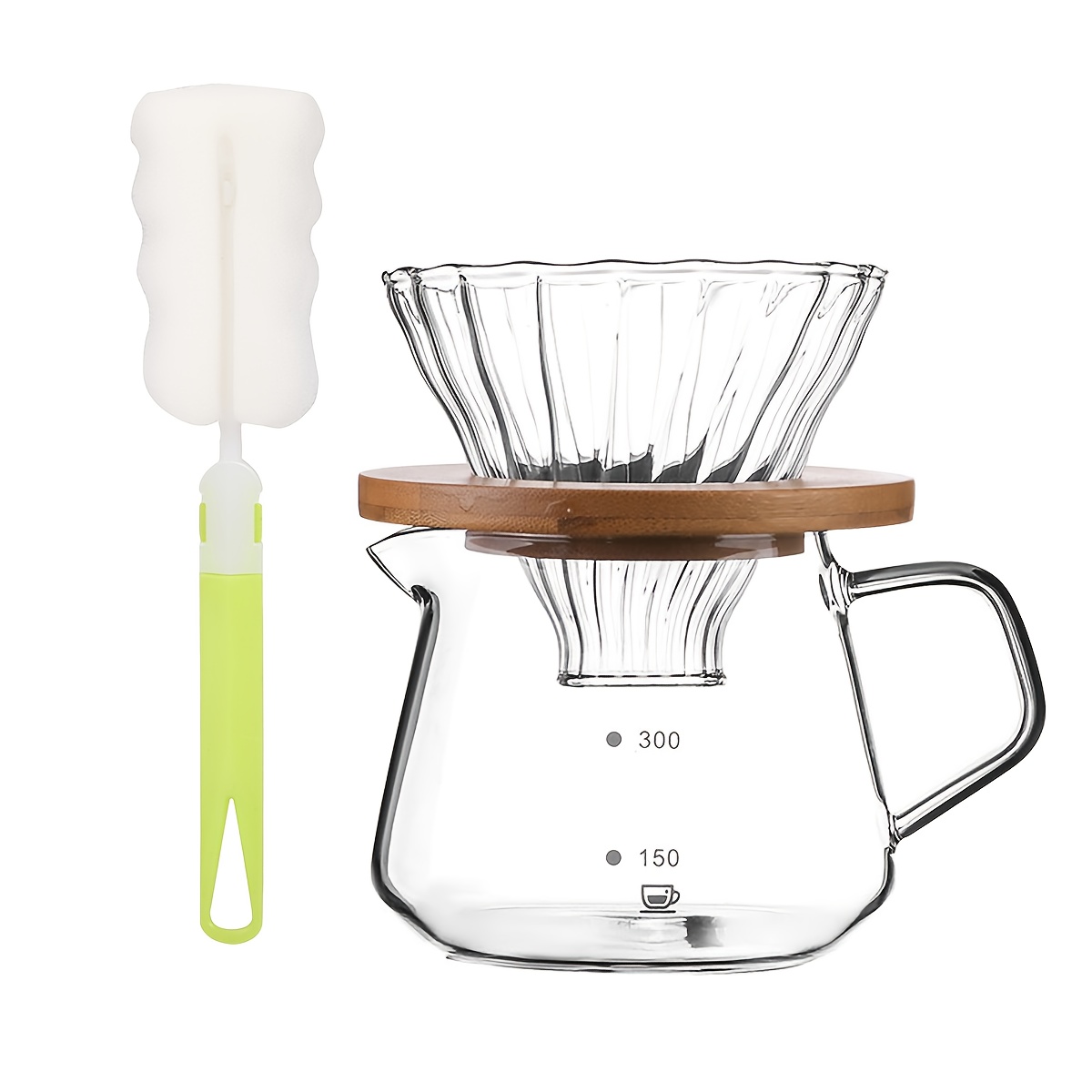 푸어 오버 커피 메이커 세트, 보로실리케이트 유리 커피 - Coffee Equipment Pour Over 리뷰 및 가격