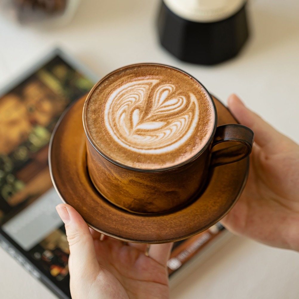 일본 레트로 커피잔과 접시 세트 대용량 250ml 세라 - Coffee Equipment Set 리뷰 및 가격
