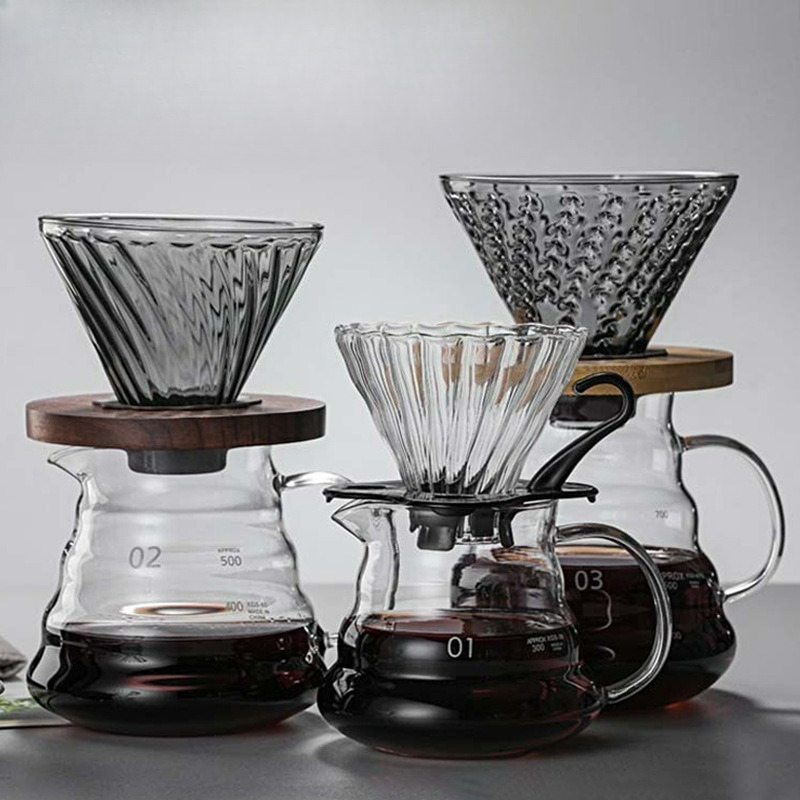 푸어 오버 커피 메이커 세트 고열 내열 유리 푸어 오버 - Coffee Equipment Pour Over 리뷰 및 가격