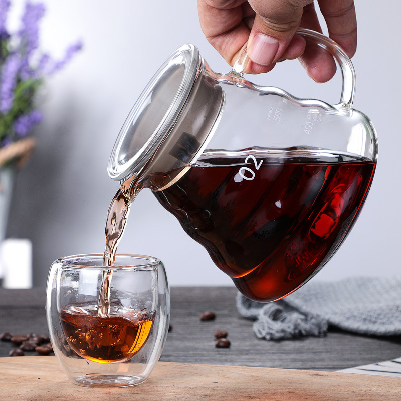 푸어 오버 커피 메이커 세트 고열 내열 유리 푸어 오버 - Coffee Equipment Pour Over 리뷰 및 가격