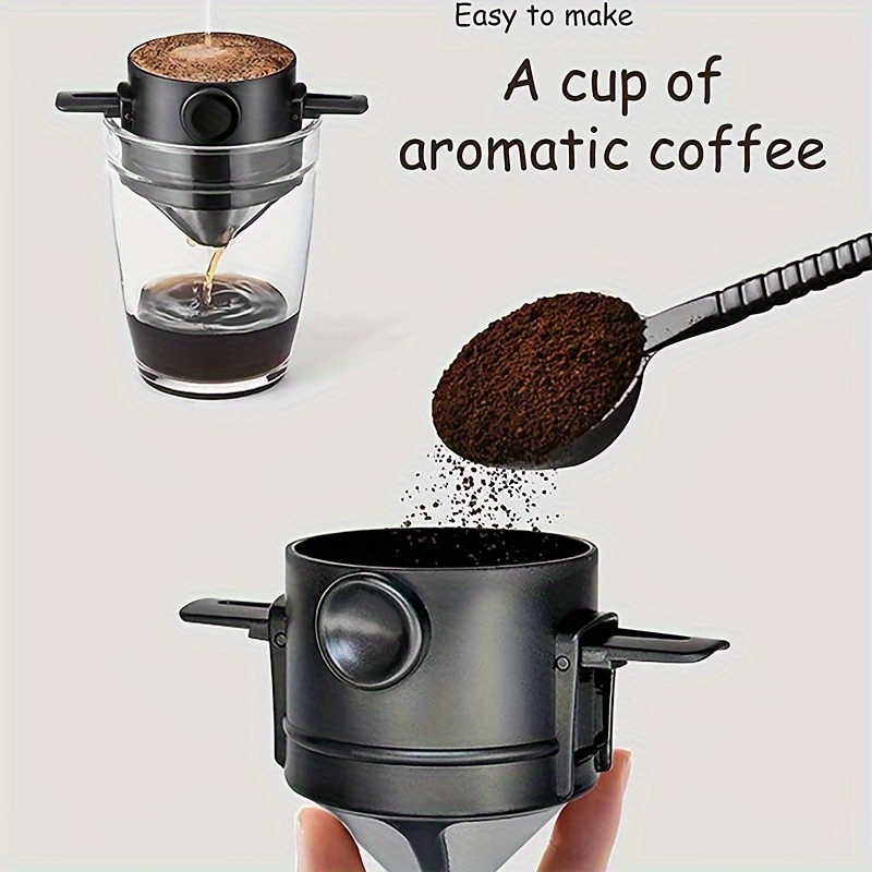 커피 필터 컵 휴대용 재사용 가능한 커피 메이커 필터  - Coffee Equipment Pour Over 리뷰 및 가격