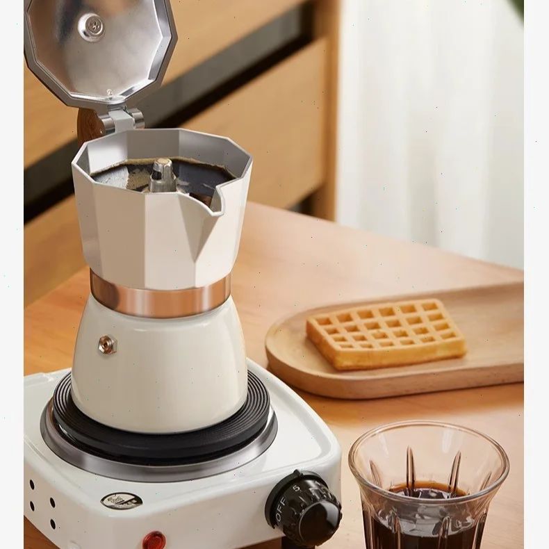 둥근 바닥 모카포트 싱글 밸브 소형 가정용 커피 메이커 - Coffee Equipment Set 리뷰 및 가격